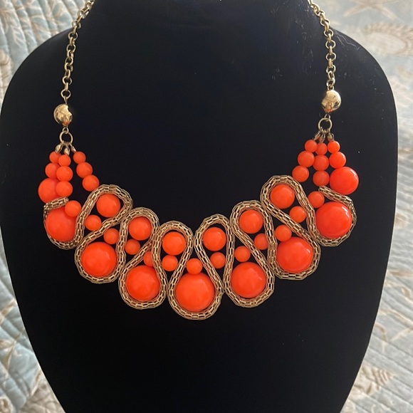 Orange and gold lavallière adjustableNWT - Picture 1 of 12